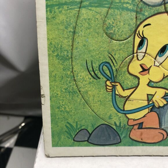 Vintage Sylvester and Tweety Frame Tray Puzzle 1977 Whitman 4512H Looney Tunes - Picture 7 of 14